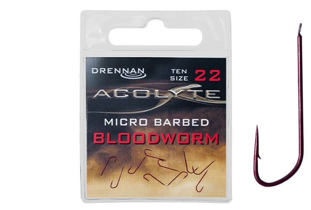 Haczyki Drennan Acolyte Bloodworm Nr22