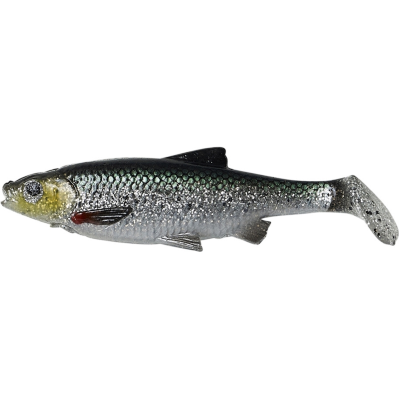 Savage Gear Roach Paddle Tail 10cm Green Silver