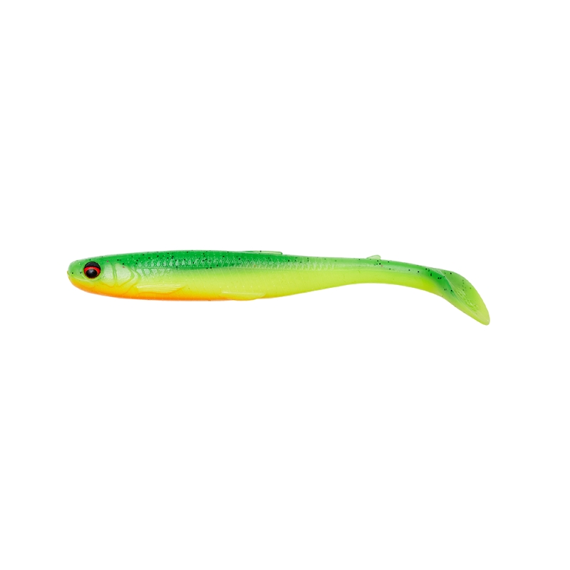 Savage Gear Slender Scoop Shad 9cm Green Yellow