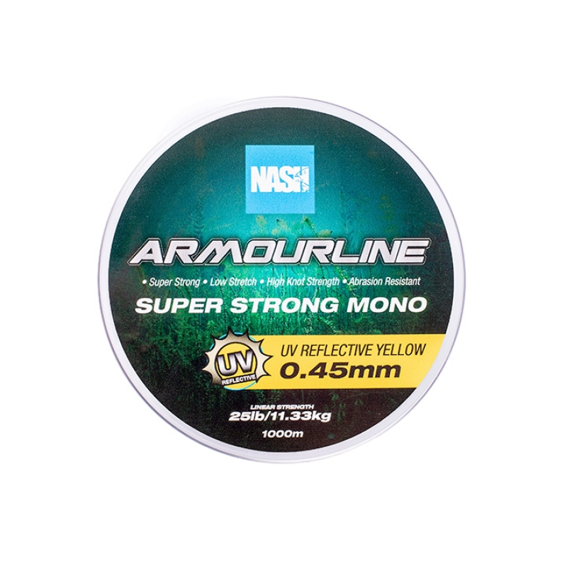 Nash Żyłka Armourline Mono 1000m UV Yellow 0,30mm