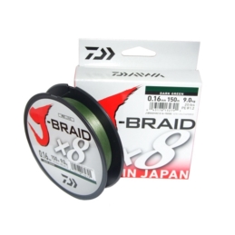 Plecionka Daiwa J-Braid X8 150m D. Green 0,22mm