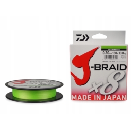 Plecionka Daiwa J-Braid X8 150m Chartreuse 0,22mm