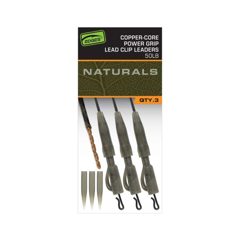 Fox Edges Naturals Copper-core Lead Clip Leaders