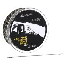 Lead Free Leader Mikado Snake Brown 10m 40lb +Igła