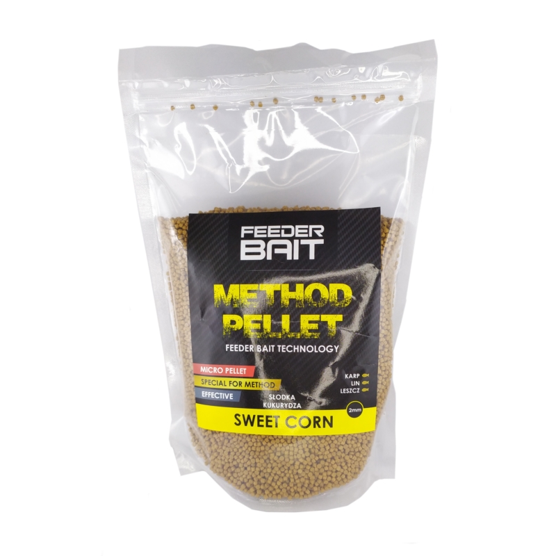 Feeder Bait Pellet Słodka Kukurydza Corn 2mm 800g Feeder Bait Pellet Słodka Kukurydza Corn 2mm 800g