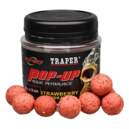 Kulki proteinowe Pop Up Traper Truskawka 18mm 50g