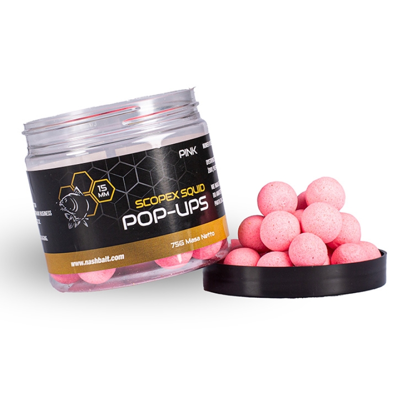 Nash Kulki Pop Up Scopex Squid 15mm 75g Pink