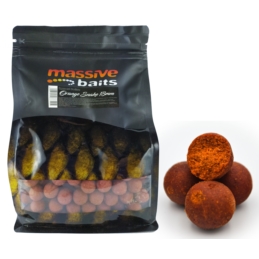 Massive Baits Kulki Orange Snake 18mm 1kg