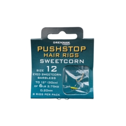 Haczyki Drennan Sweetcorn Pushstop Przypon Nr12