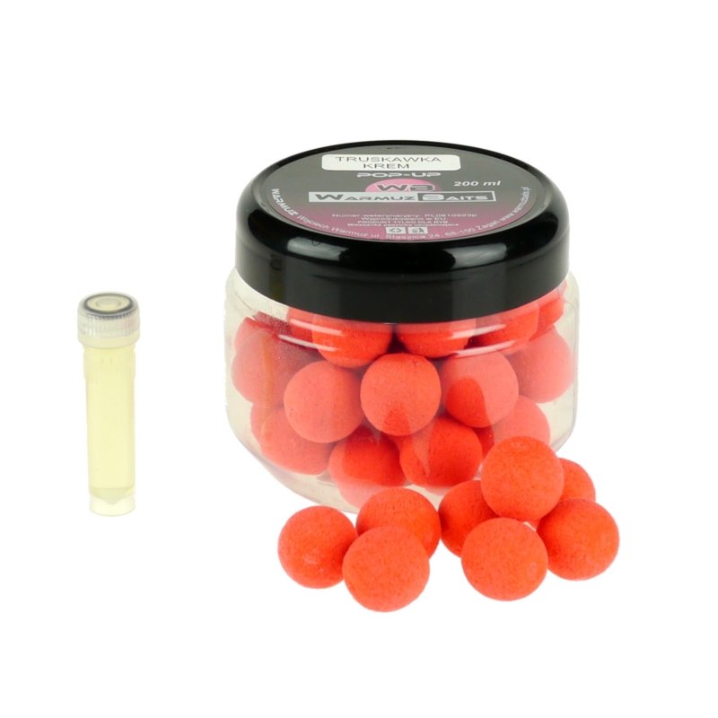 Warmuz Baits Kulki Pop Up 15mm + Dopalacz Truskawk