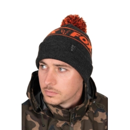 Fox Czapka Zimowa Bobble - Black Orange