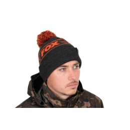 Fox Czapka Zimowa Bobble - Black Orange