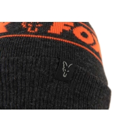 Fox Czapka Zimowa Bobble - Black Orange