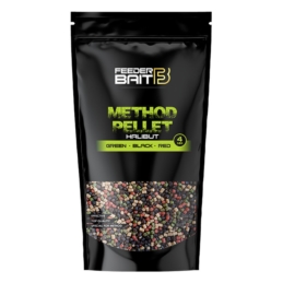 Feeder Bait Pellet Halibut Green BlackRed 4mm 800g