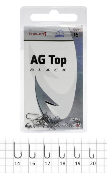 Górek Haczyki AG Top Black 20szt Nr16