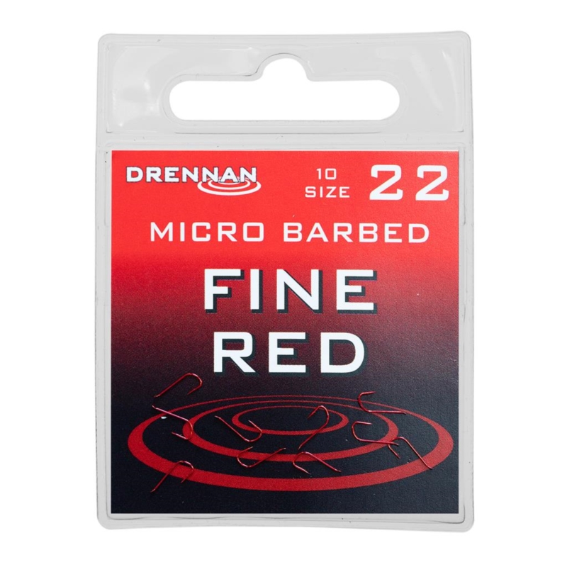 Haczyki Drennan Fine Red Nr22