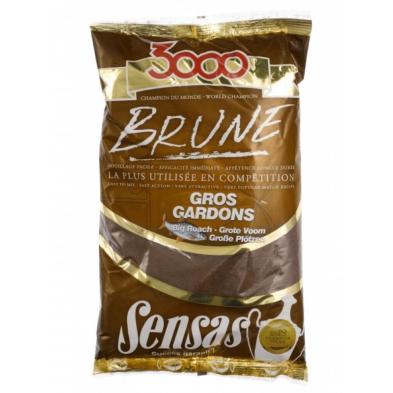 Zanęta 3000 Brune Gros Gardons Sensas 1kg