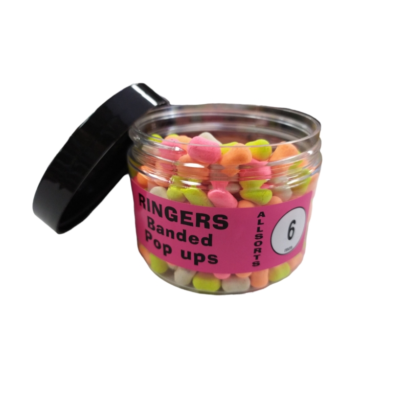 Banded Allsorts Dumbells Pop Ups Ringers 6x10mm Banded Allsorts Dumbells Pop Ups Ringers 6x10mm