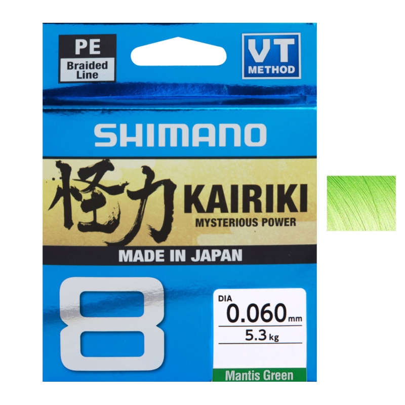 Plecionka Shimano Kairiki 8 Green 150m 0,06mm Plecionka Shimano Kairiki 8 Green 150m 0,06mm