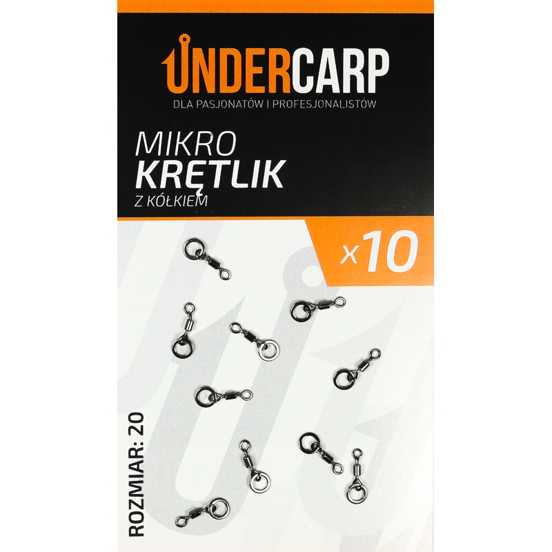 UnderCarp Mikro krętlik karpiowy z kółkiem UnderCarp Mikro krętlik karpiowy z kółkiem