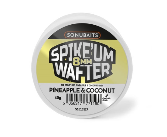Sonubaits Spikeum Wafters 8mm Pineapple Coconut Sonubaits Spikeum Wafters 8mm Pineapple Coconut