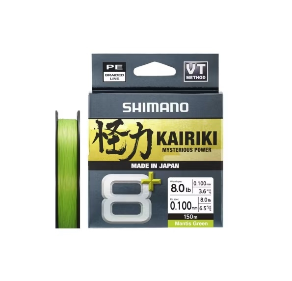 Plecionka Shimano Kairiki 8+ LimeGreen 150m 0,06mm