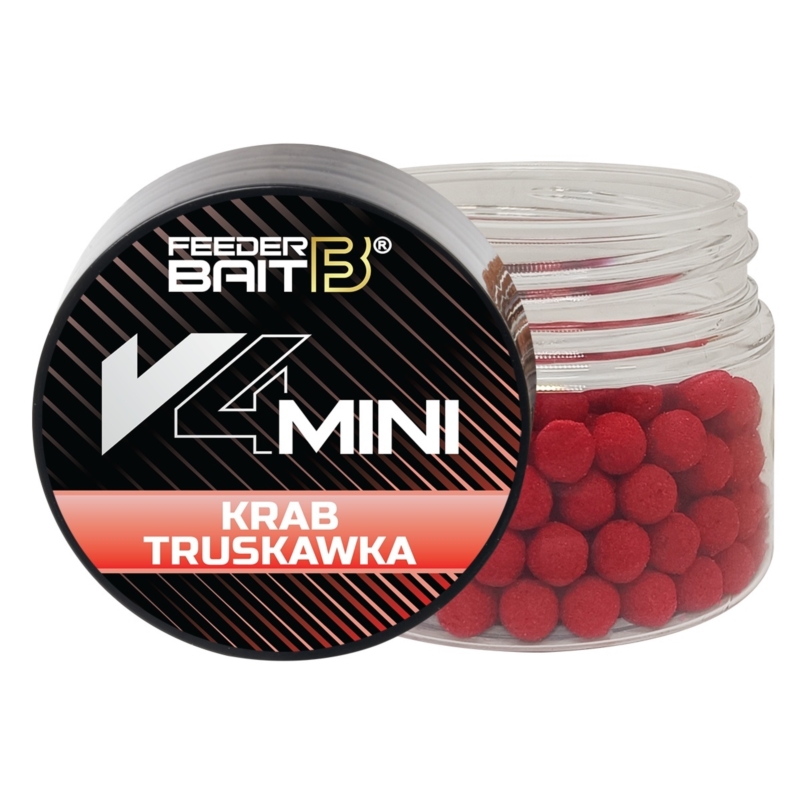 Feeder Bait V4 Mini 4mm Krab Truskawka Feeder Bait V4 Mini 4mm Krab Truskawka