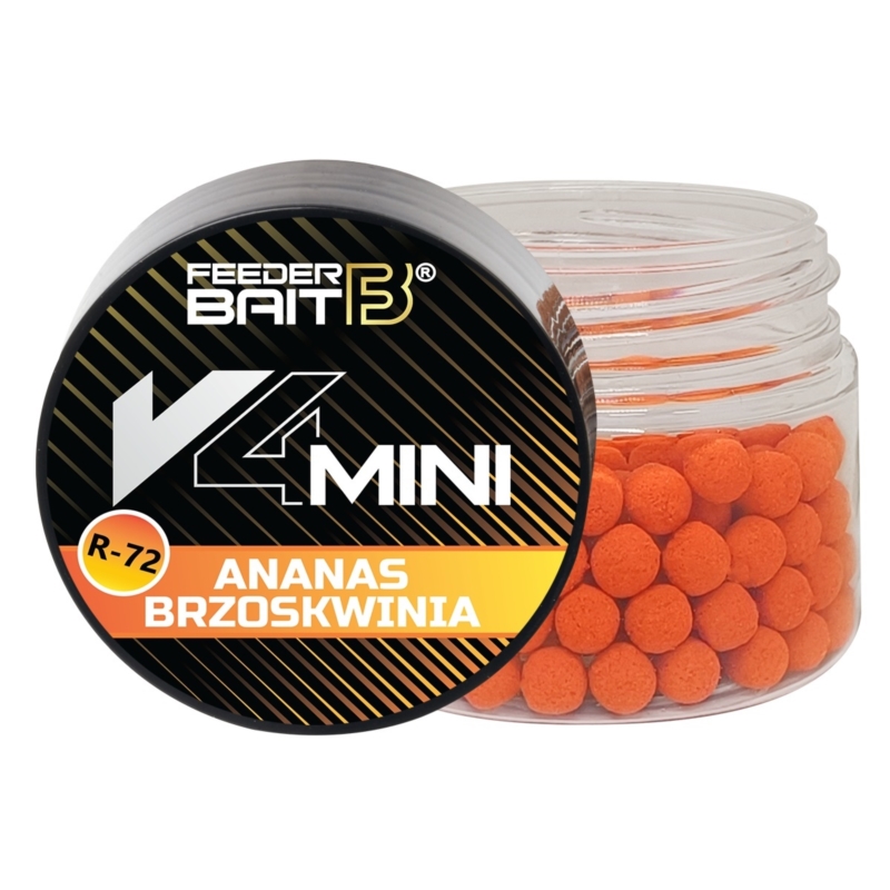 Feeder Bait V4 Mini 4mm R-72 Brzoskwinia Ananas Feeder Bait V4 Mini 4mm R-72 Brzoskwinia Ananas
