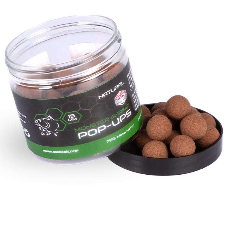 Nash Kulki Pop Up Monster Shrimp 12mm 75g Natural Nash Kulki Pop Up Monster Shrimp 12mm 75g Natural