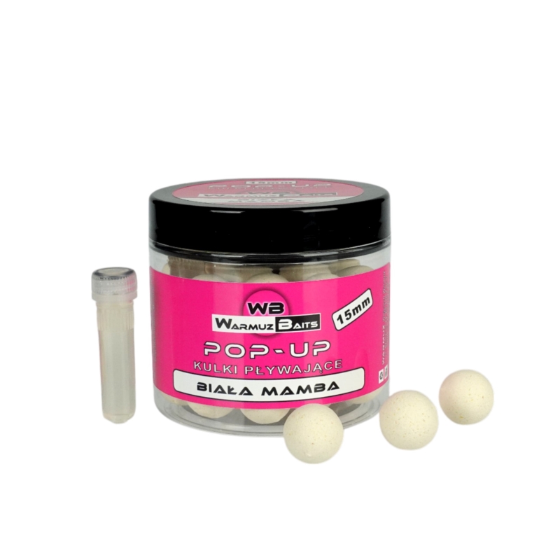 Warmuz Baits Kulki Pop Up 15mm + Dopalacz B Mamba Warmuz Baits Kulki Pop Up 15mm + Dopalacz B Mamba