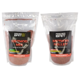 Feeder Bait Zestaw Method Truskawka Mix1
