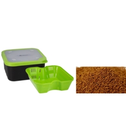 Zestaw Mikado Pudełko z Sitkiem + Pellet 2,3mm Mix