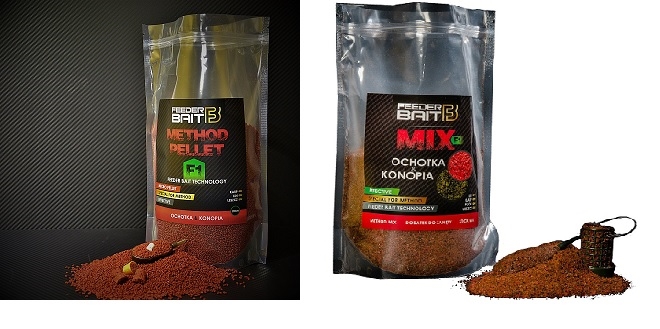 Feeder Bait Zestaw Method Ochotka Konopia Mix1
