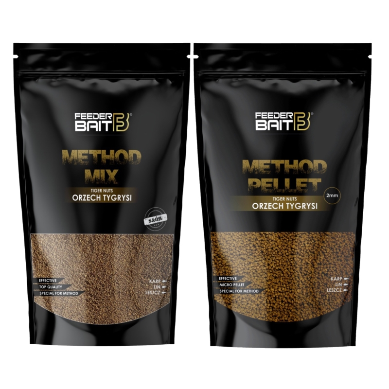 Feeder Bait Zestaw Method Orzech Tygrysi Mix1