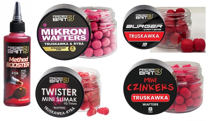 Feeder Bait Zestaw Truskawka Ryba Mix1