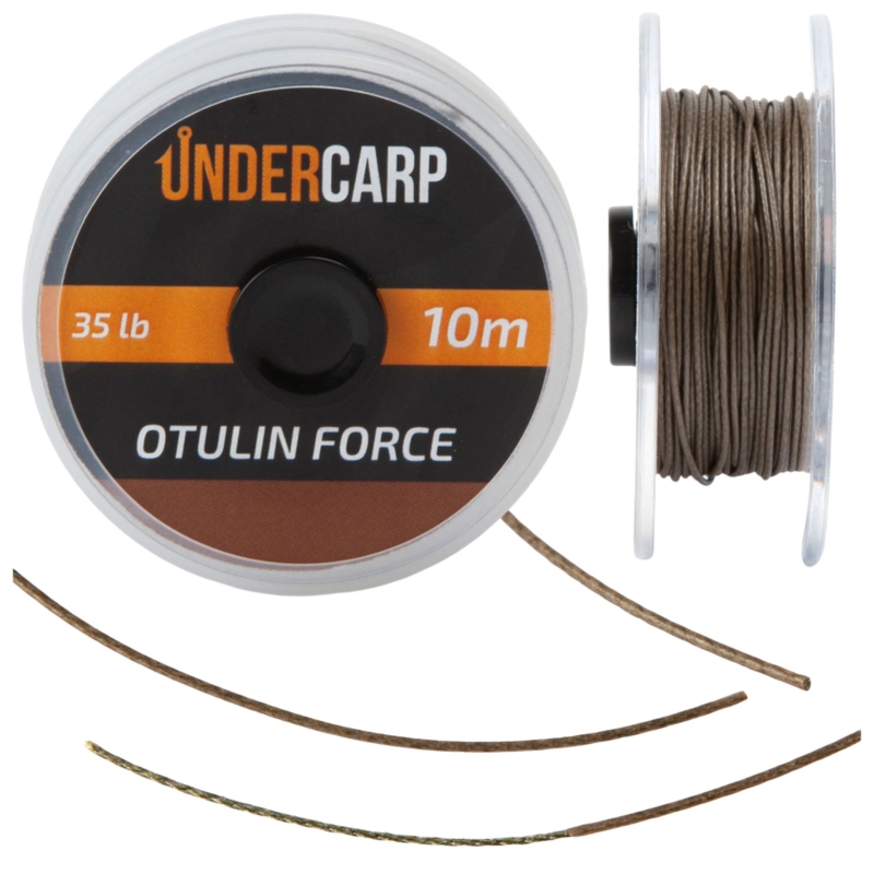UnderCarp Plecionka OTULIN FORCE 10m/35lbs Brązowa
