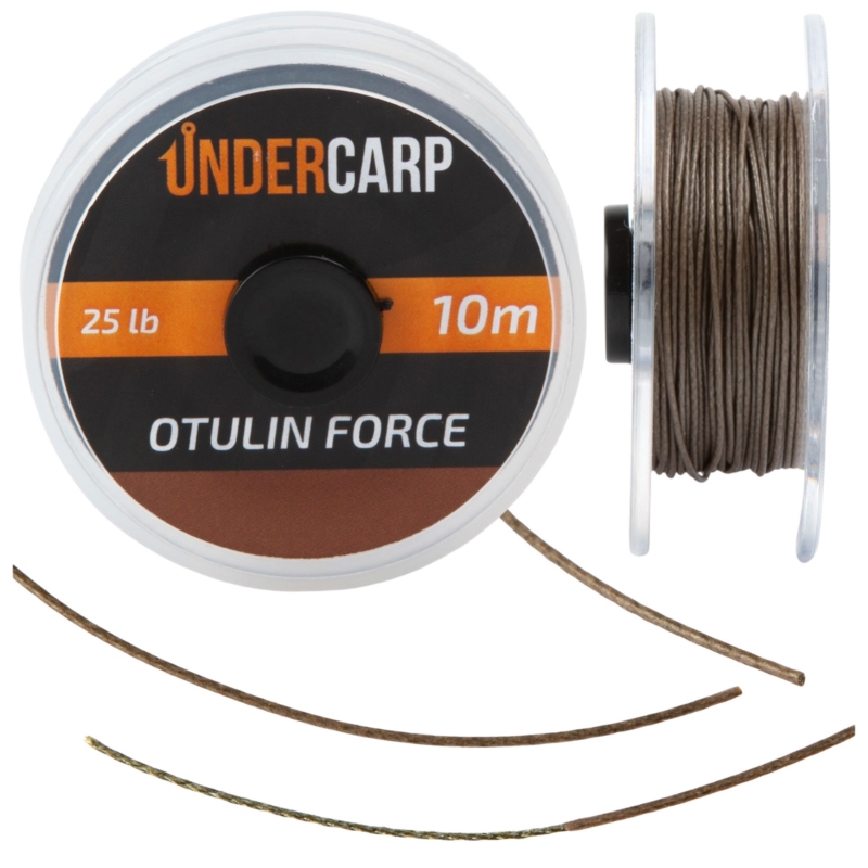 UnderCarp Plecionka OTULIN FORCE 10m/25lbs Brązowa