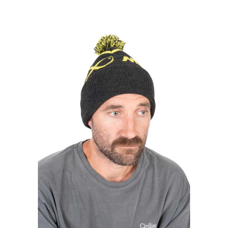 Matrix Czapka Lime Grey Bobble Hat