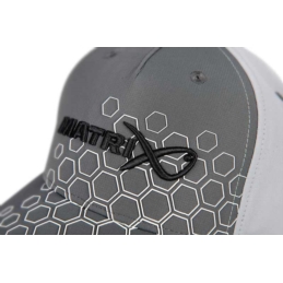 Matrix Czapka Hex Print Baseball Cap Grey