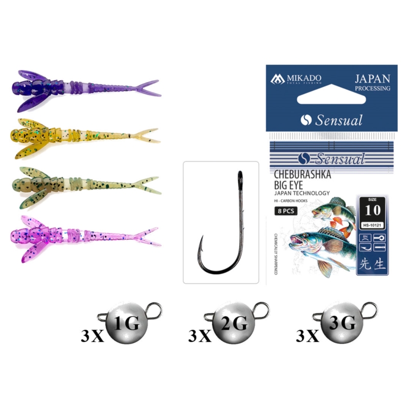 FishUp Zestaw Flit 1,5’ 3,8cm Mix1