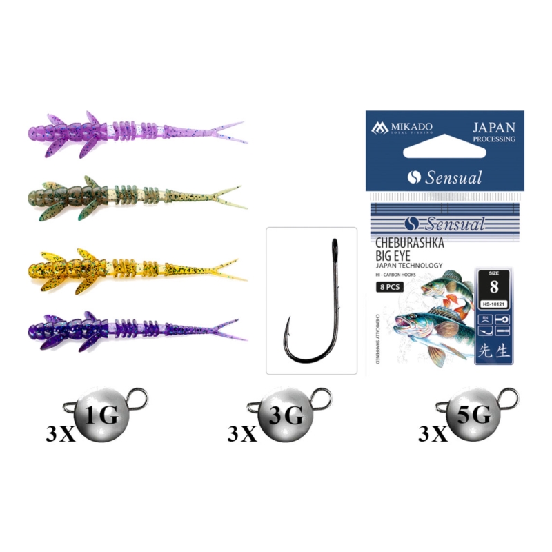 FishUp Zestaw Flit 2’ 5,5cm Mix1