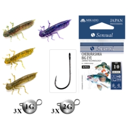 FishUp Zestaw Dragonfly 1,2’ 3cm Mix1