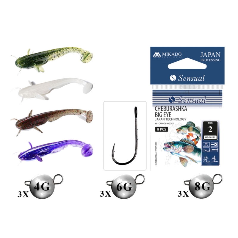 FishUp Zestaw Catfish 3’ 7,5cm Mix2