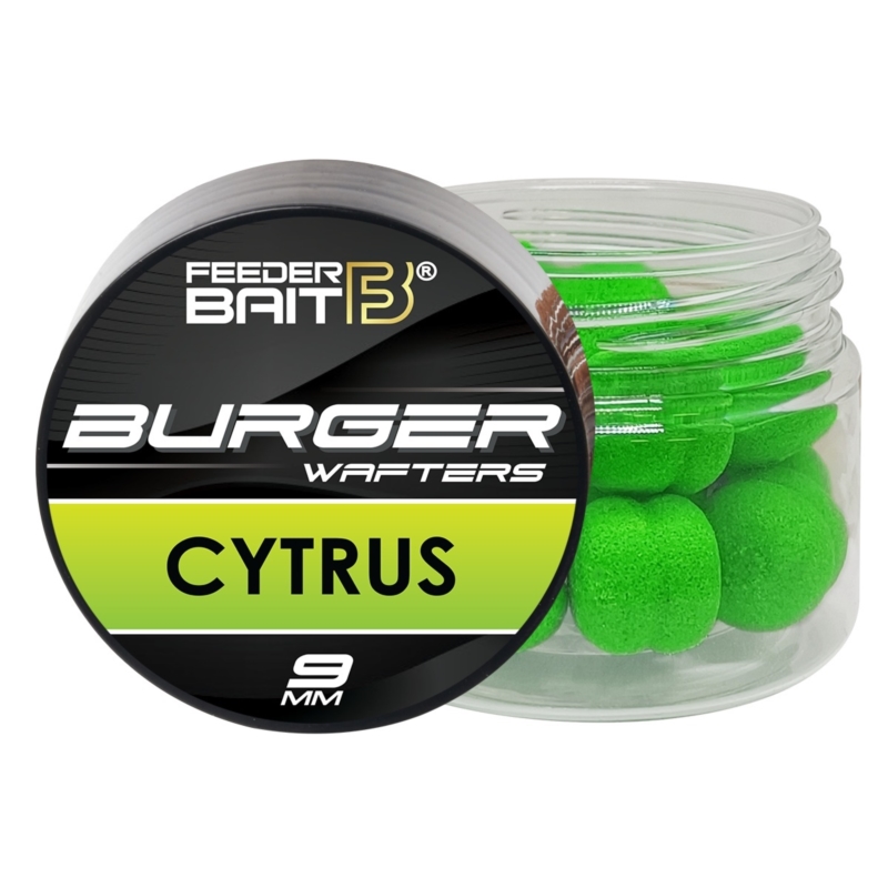 Feeder Bait Fluo Burger Wafters Cytrus 9mm