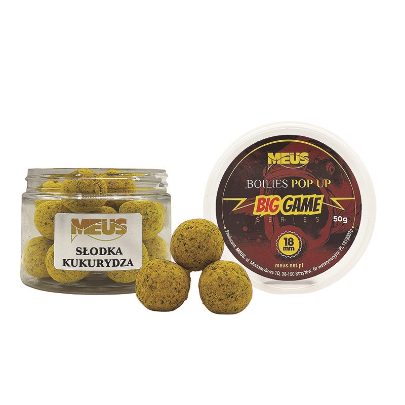 Meus Kulki Big Game Pop Up 18mm Słodka Kukurydza