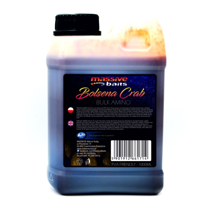 Massive Baits Bulk Amino Bolsena Crab 1L