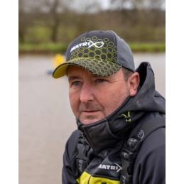 Matrix Czapka Hex Print Baseball Cap Black