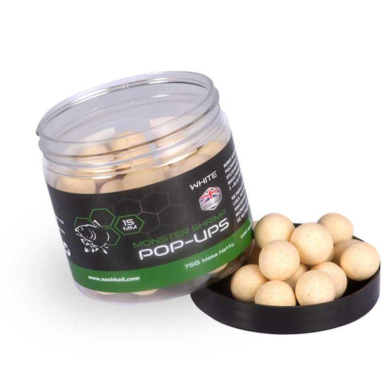 Nash Kulki Pop Up Monster Shrimp 15mm 75g White