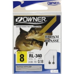 Haczyki Przyponem Owner Chinta RL 70cm Nr18 0,09mm