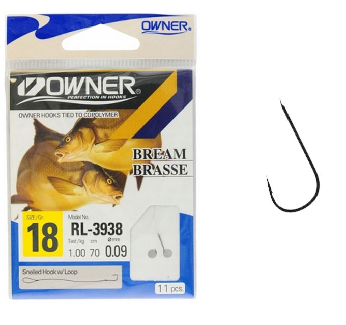 Haczyki Przyponem Owner Chika RL 70cm Nr14 0,10mm